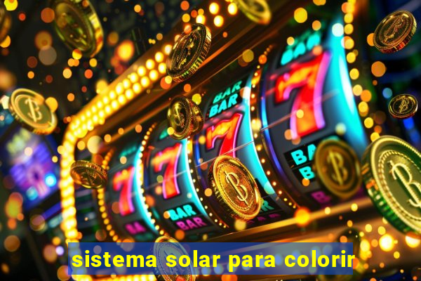 sistema solar para colorir